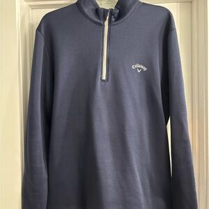Callaway Men's Zip-Up Sweater in Deep Blue